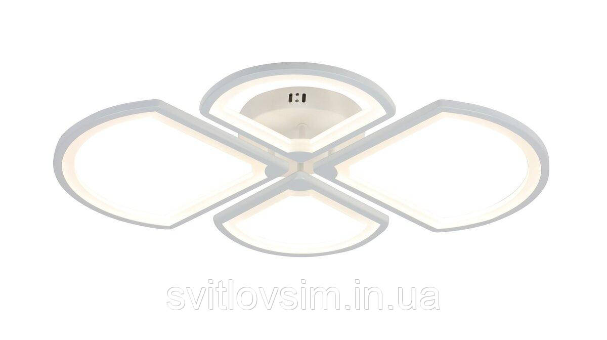 Люстра світлодіодна акрилова VALESO G 1142/2+2 WT 116W, фото 1