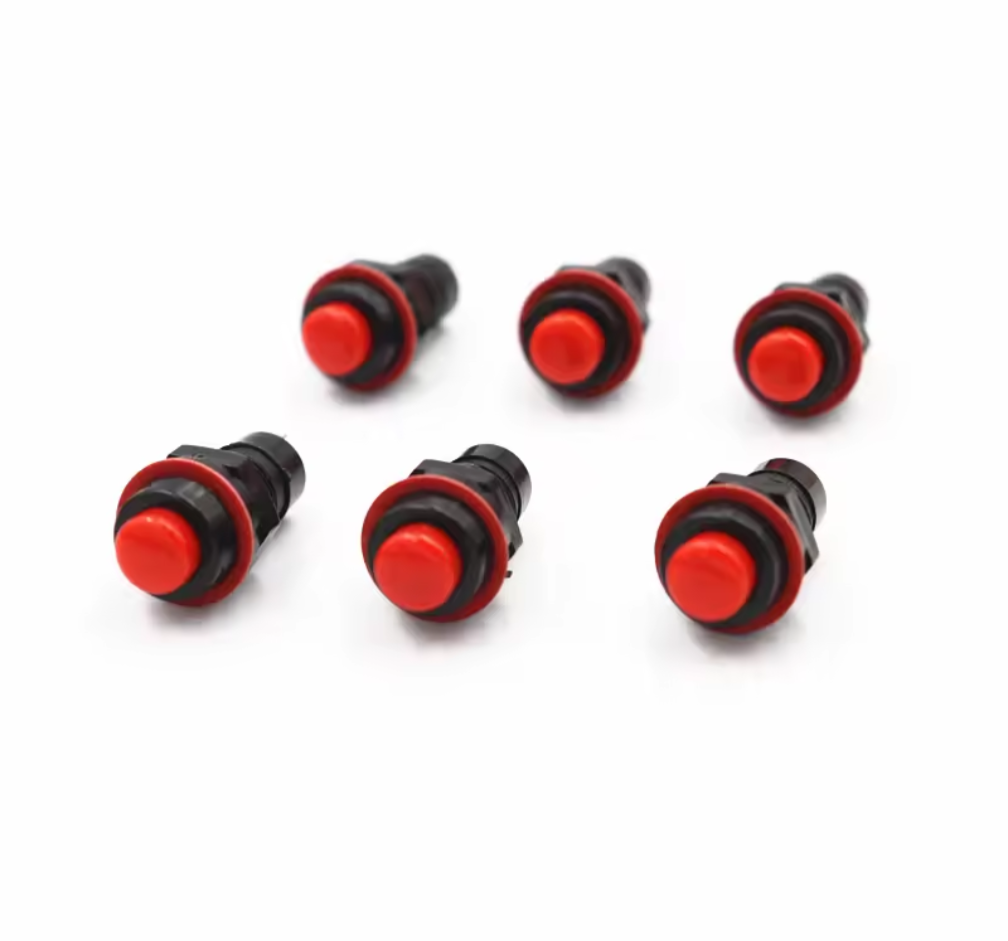 Кнопка DS-211 DS-213 з блокуванням Червона, фото 1