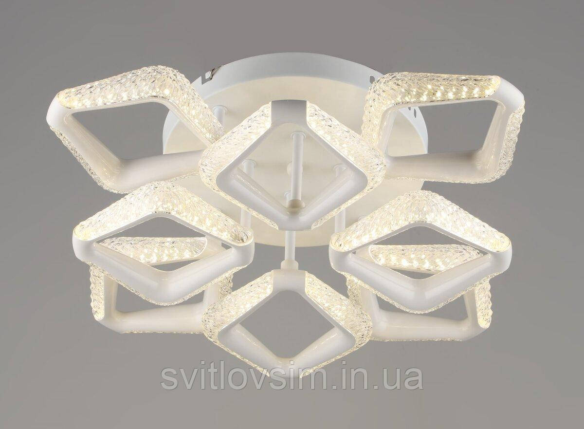 Люстра світлодіодна акрилова Sirius B YH1301/8 WT 48W, фото 1