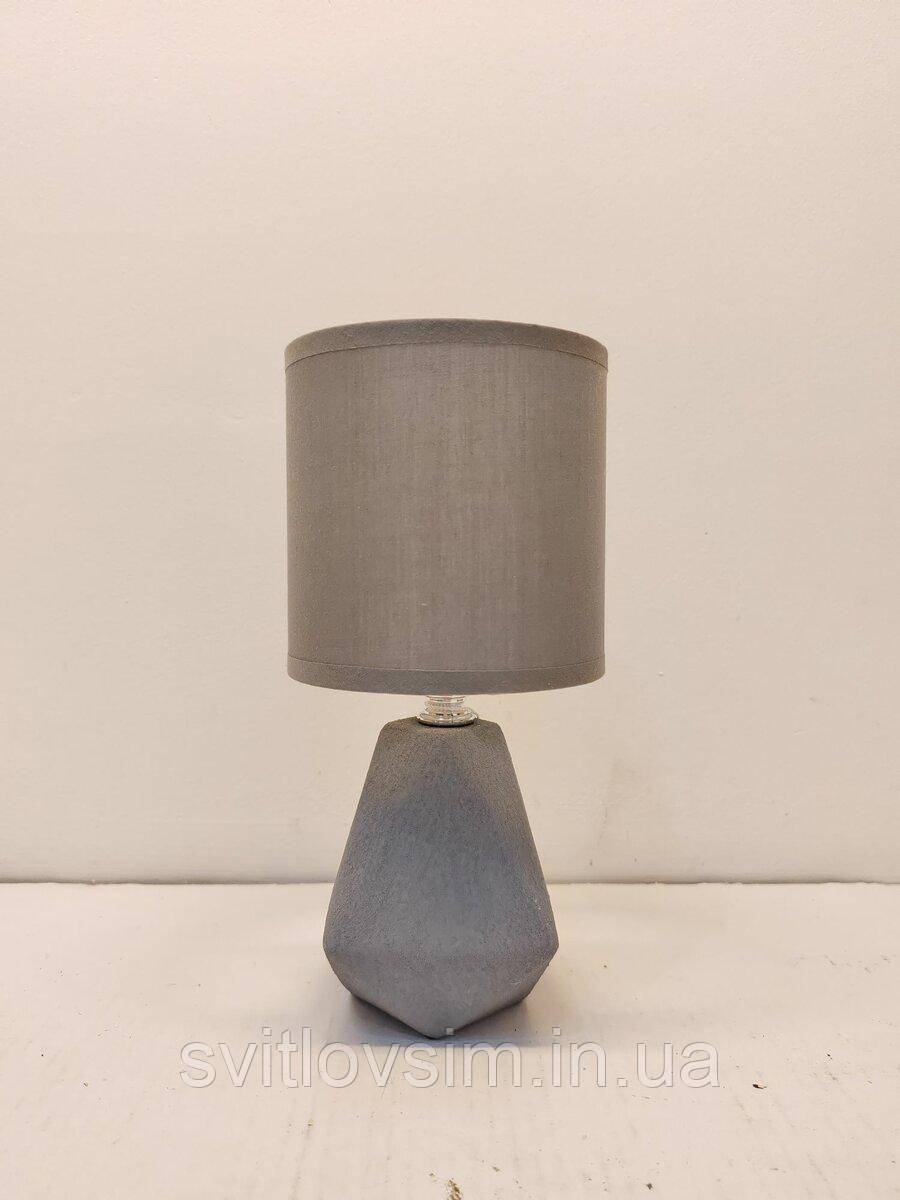 Лампа настільна декоративна з плафоном HS8825 GRAY, фото 1