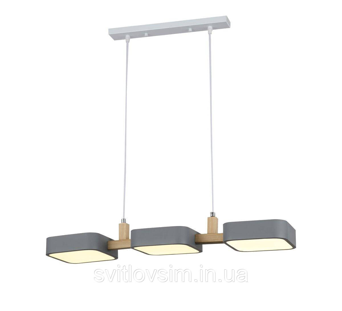 Світлодіодна люстра G 98102/3 GRAY 72W, фото 1