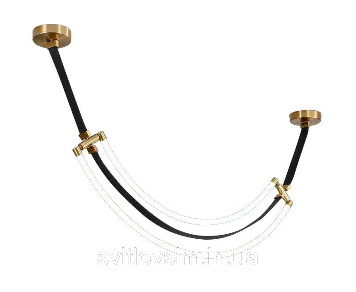 Люстра підвісна світлодіодна VALESO THD63224-1200B 45W чорний, фото 1