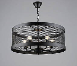 Люстра підвісна в стилі лофт металева Sirius B S2459/5 BK чорна