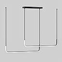 Люстра підвісна світлодіодна акрилова VALESO 2023199 BK+WT, фото 3