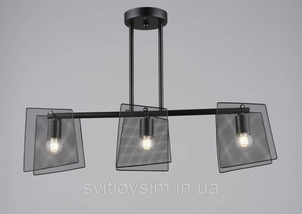 Люстра в стилі лофт Sirius B S2469/3 BK чорна, фото 1