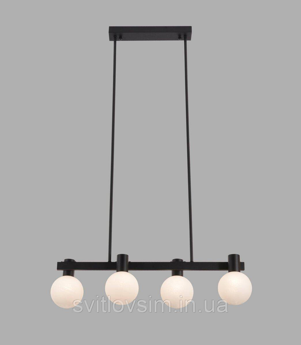 Люстра підвісна регульована VALESO BC84006-4 BK чорна, фото 1