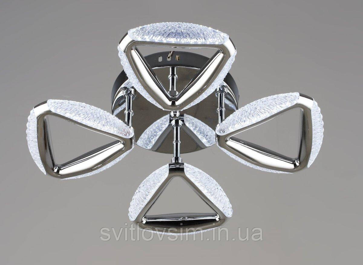 Люстра світлодіодна акрилова Sirius B YH1302/4 CH 24W, фото 1