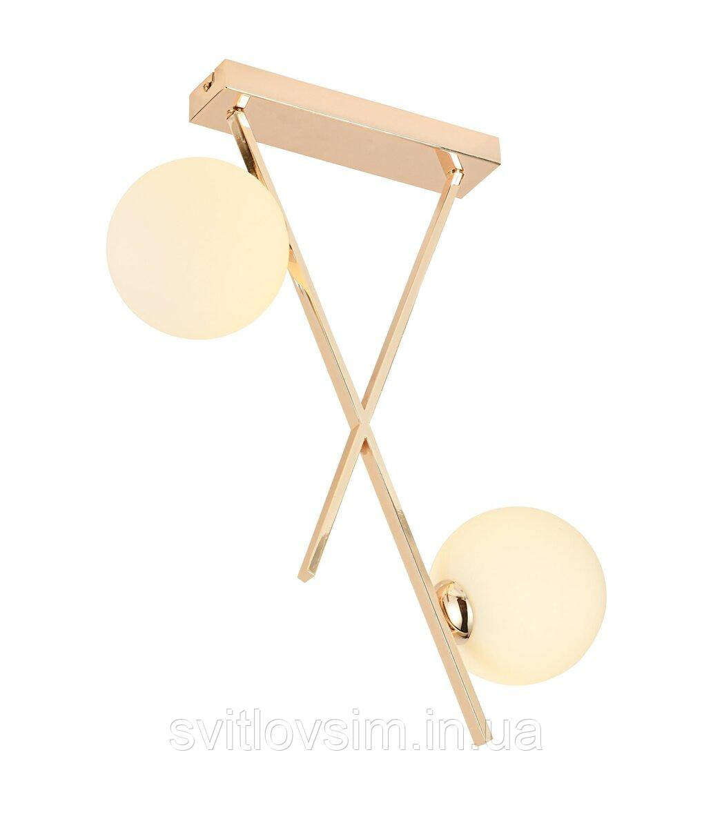 Люстра декоративна VALESO BC84017-2 GD на 2 плафони, фото 1