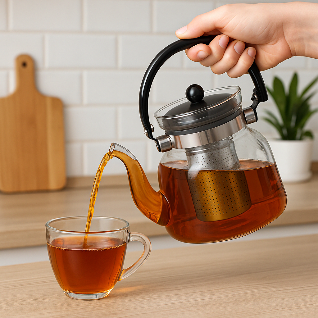 Заварювальний чайник із жароміцного скла CrystalBrew, 1,2 л