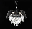 Люстра кришталева підвісна в стилі лофт Sirius B S2452/6 BK, фото 2