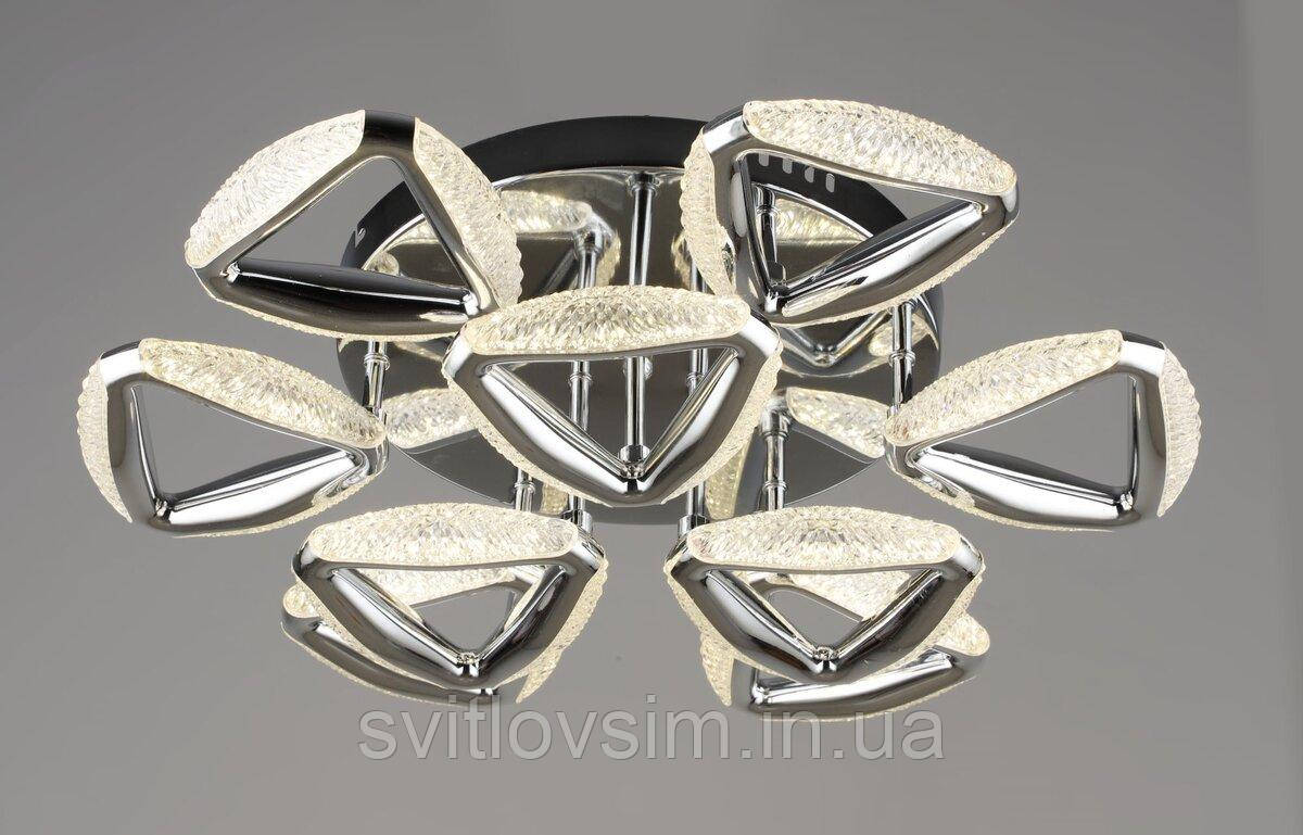 Люстра світлодіодна акрилова Sirius B YH1302/9 CH 54W, фото 1