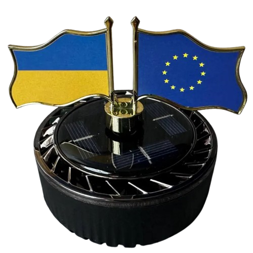 Ароматизатор автомобільний Прапори на сонячній батареї, фото 1