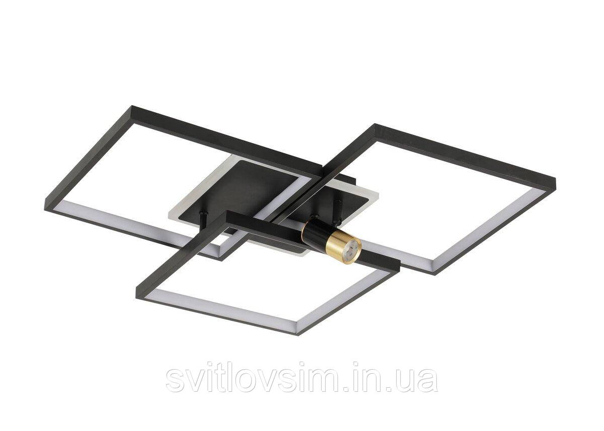 Світлодіодна люстра G 2740/3 BK+GD 151W, фото 1