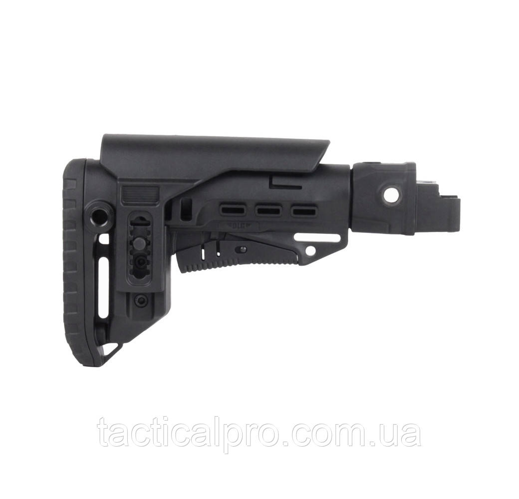 Прямий приклад DLG TACTICAL, телескоп, з підщічником, Чорний, фото 1