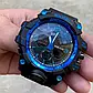 Годинник Skmei 1155BBU Blue | Спортивний цифровий чоловічий годинник із підсвіткою, секундоміром та водозахистом 50м, фото 4