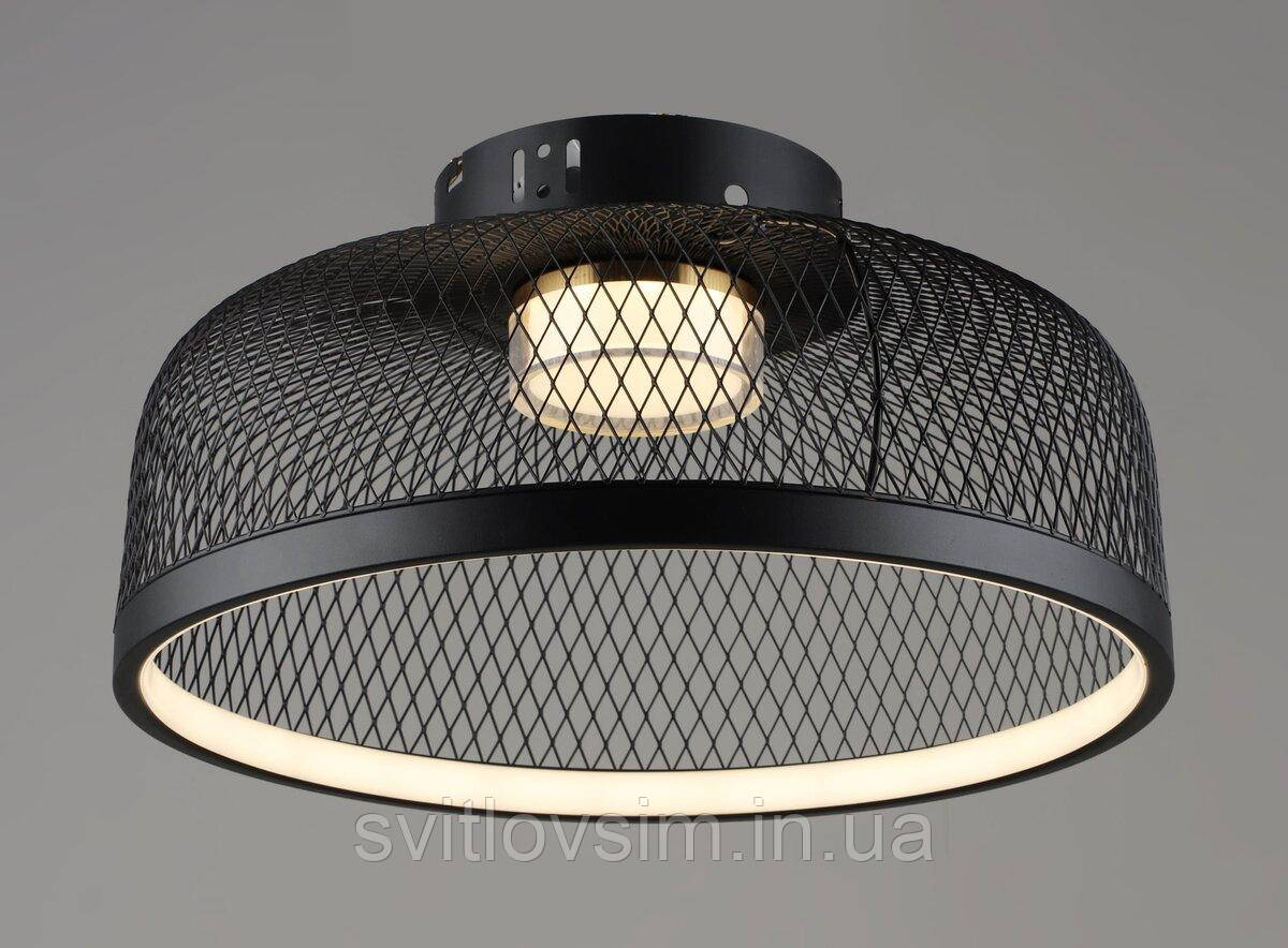 Люстра світлодіодна в стилі лофт VALESO B YH1348/56W BK+GD, фото 1