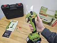 Секатор аккумуляторный Procraft ES28Li, Секатор садовый 1 АКБ-2Ач, Секатор на аккумуляторе в пластиковом кейсе