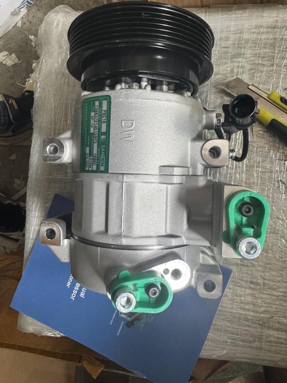 Компресор кондиціонера Kia CERATO 1.6i KIA RIO 2005-2011 OEM 97701-2F800, фото 1