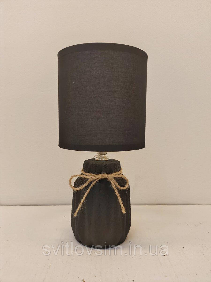 Настільна лампа декоративна VALESO HS8869 чорна, фото 1