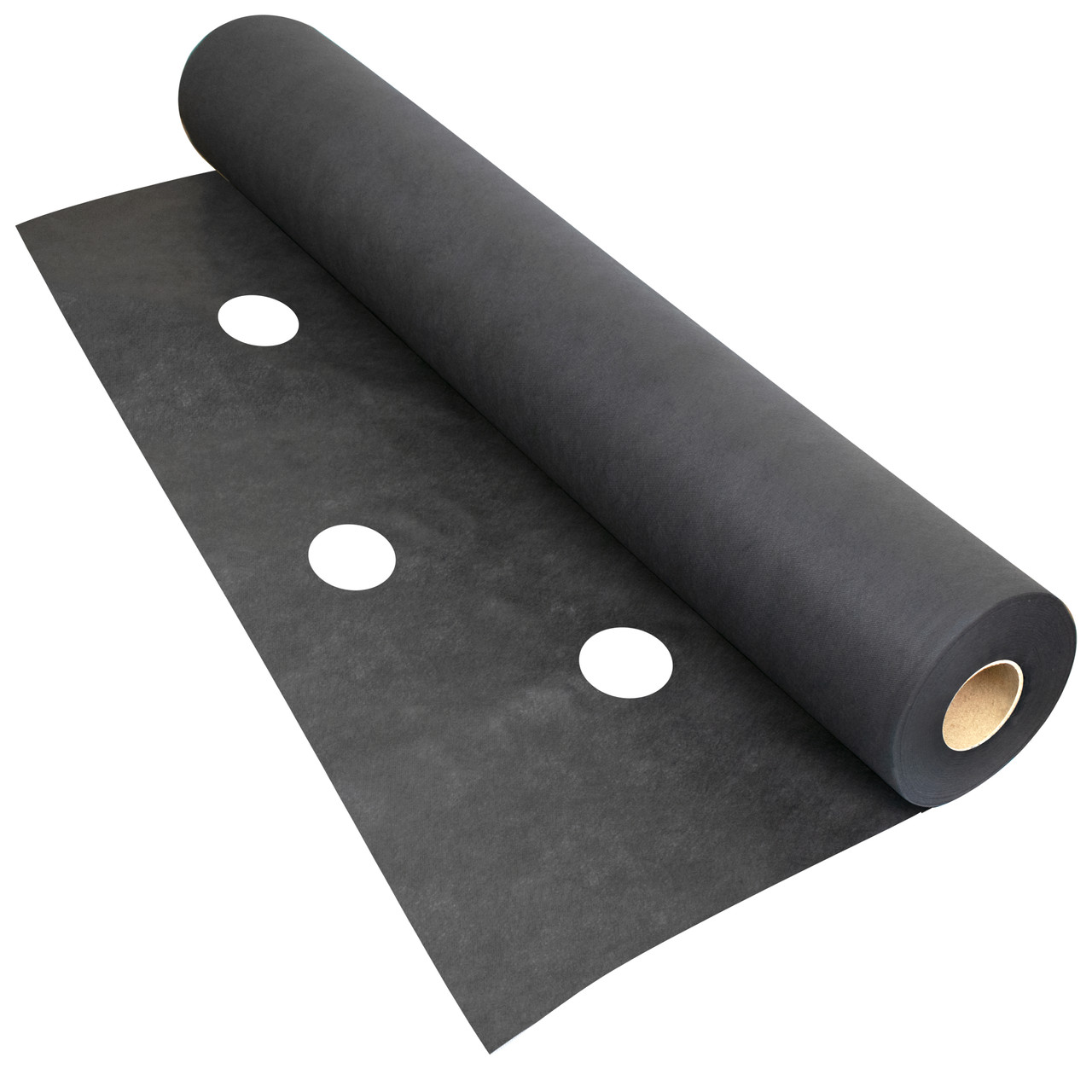 Агроволокно чорне з перфорацією 3 отв щільність 50 ширина 1.6 м на метраж Shadow, фото 1