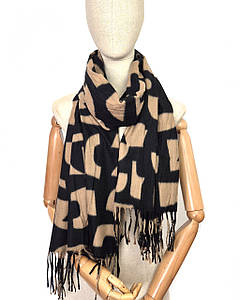 Шарф теплий жіночий кашеміровий абстракція Роллі