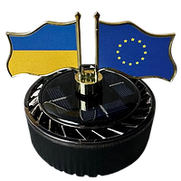 Ароматизатор дифузор для автомобіля Прапори на сонячній батареї