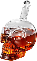 Графін Череп скляний прозорий 350 мл