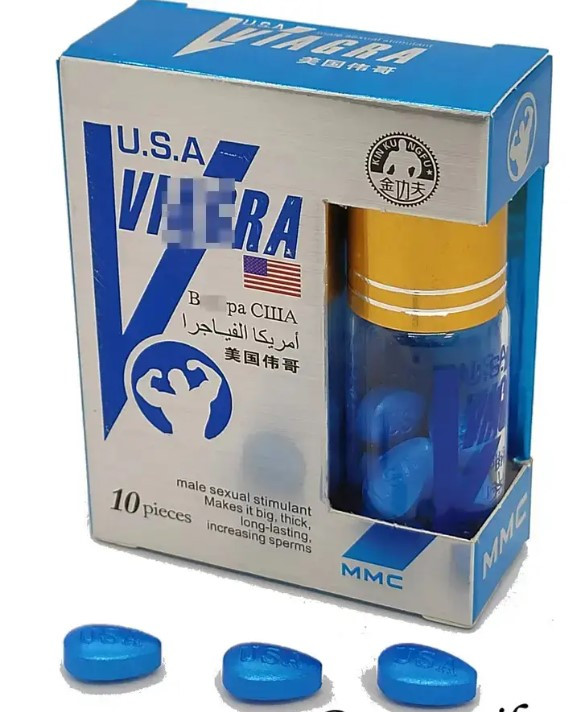 Сині пігулки для потенції dni-339 (10 шт.), фото 1