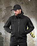 Польовий набір POLICE 5в1 чорний: куртка, штани, фліска, ремінь, бейсболка ПП7863 ТМ, фото 4