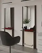 Дзеркала та робочі місця перукаря