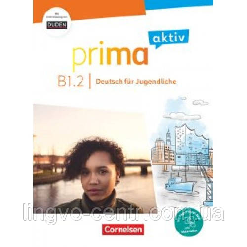 Книга для вивчення німецької мови. Prima aktiv B1/2 Kursbuch inkl. PagePlayer App, фото 1