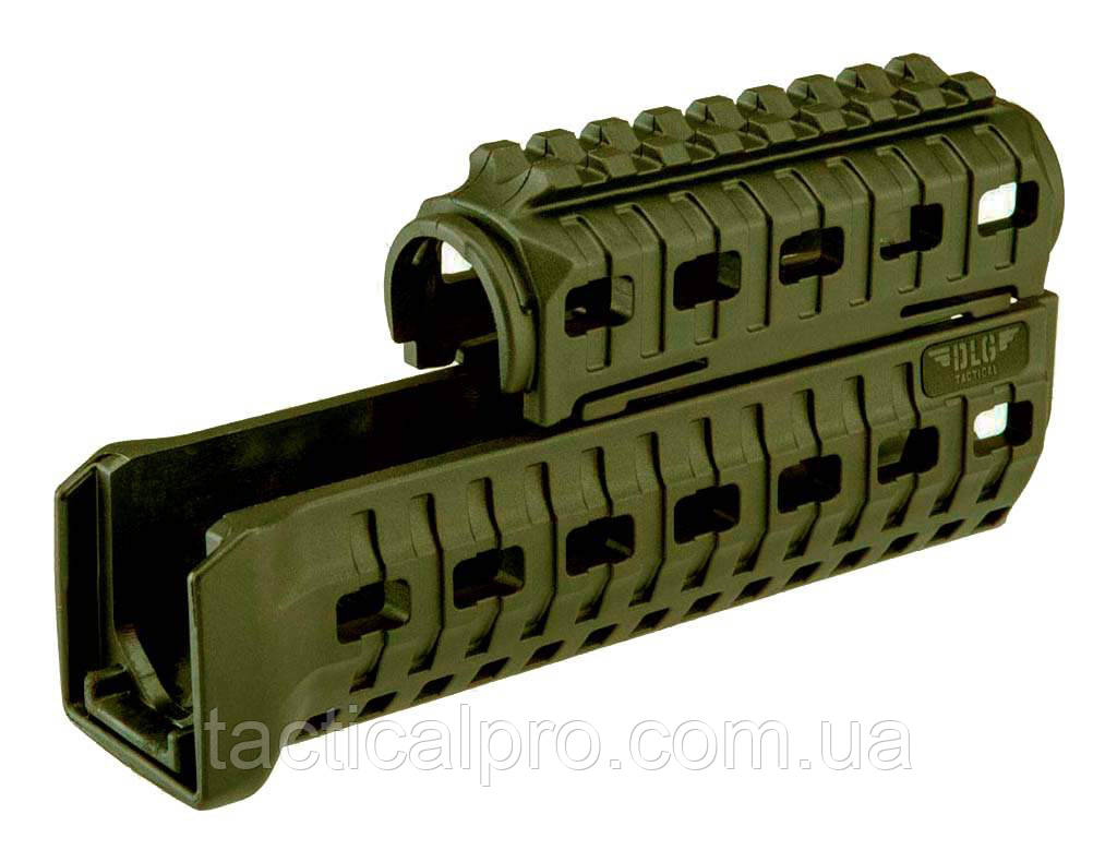Цівка на АК 47/74 DLG TACTICAL (DLG-099-green) полімерне, колір Олива, фото 1