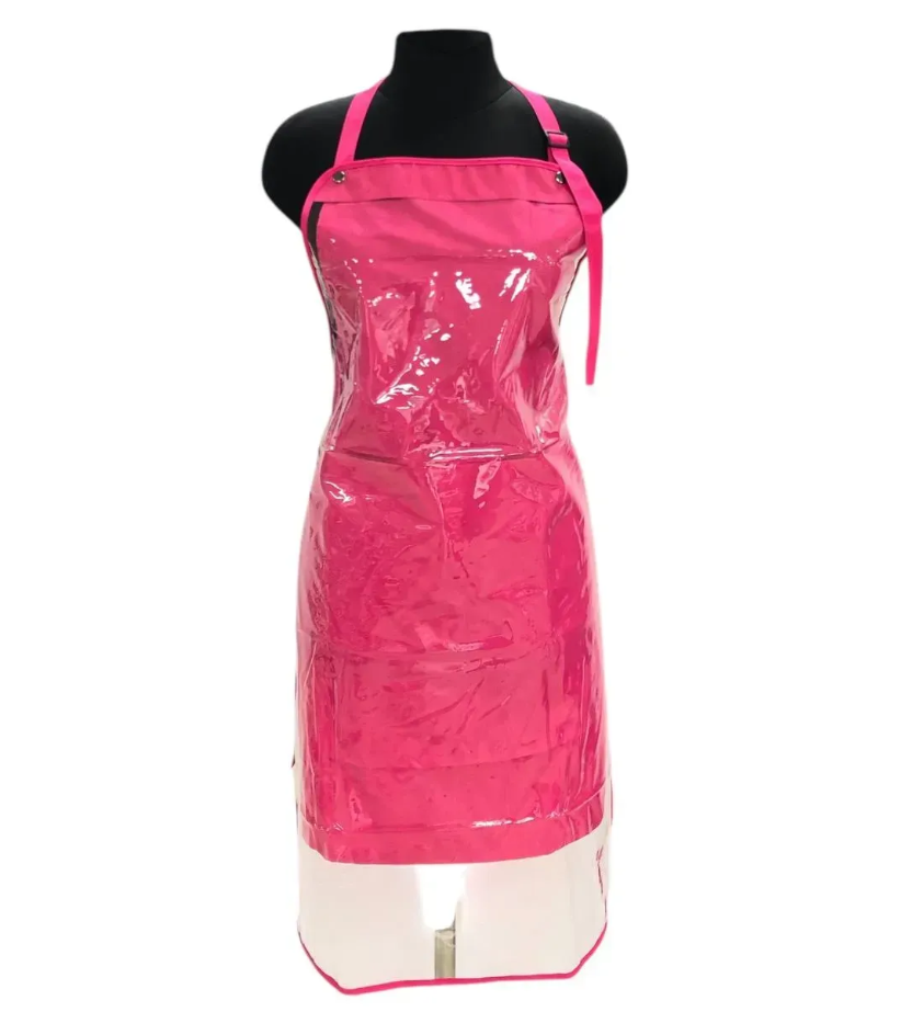 Фартух Teysha 2в1 Прозорий+Малиновий, фото 1