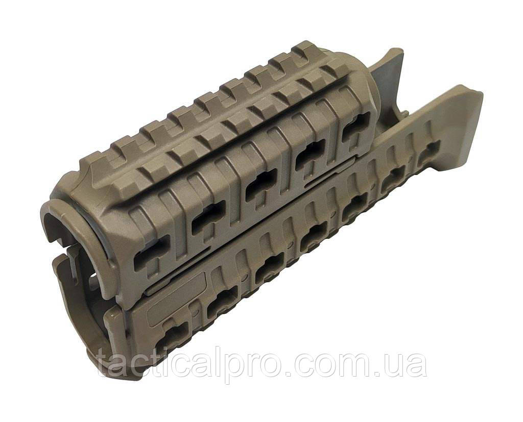 Цівка на АК 47/74 DLG TACTICAL (DLG-099-beige) полімерна, колір Койот, фото 1