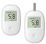 Портативний глюкометр G-171 з підсвіткою для вимірювання цукру Білий, фото 5