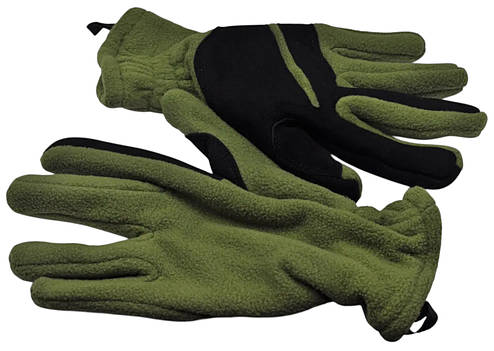 Рукавиці зимові уставні армійські ЗСУ тактичні флісові в чохлі (Олива), фото 1