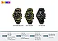 Годинник Skmei 1155BNCMGN Army Green Camo з паракордовим ремінцем | Тактичний чоловічий годинник з компасом і підсвіткою, фото 7