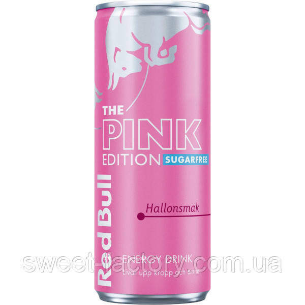 Енергетик Red Bull Pink Edition Hallonsmack Sugarfree 250ml, фото 1
