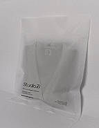 Брендований білий 45х65 см фасувальний пакет з фірмовим логотипом на замовлення Упаковка для сувенірної продукції 100 шт, фото 2