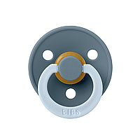 Соска пустушка BIBS Studio Colour Fusion Latex Round (кругла) – Petrol/Baby Blue 0-6міс