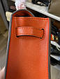 Уцінка! Яскрава сумка з ручкою 22см (арт-1518) Помаранчева, фото 4