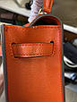 Уцінка! Яскрава сумка з ручкою 22см (арт-1518) Помаранчева, фото 5
