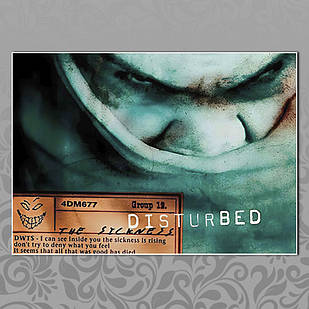 Плакат А4 Рок Disturbed 013