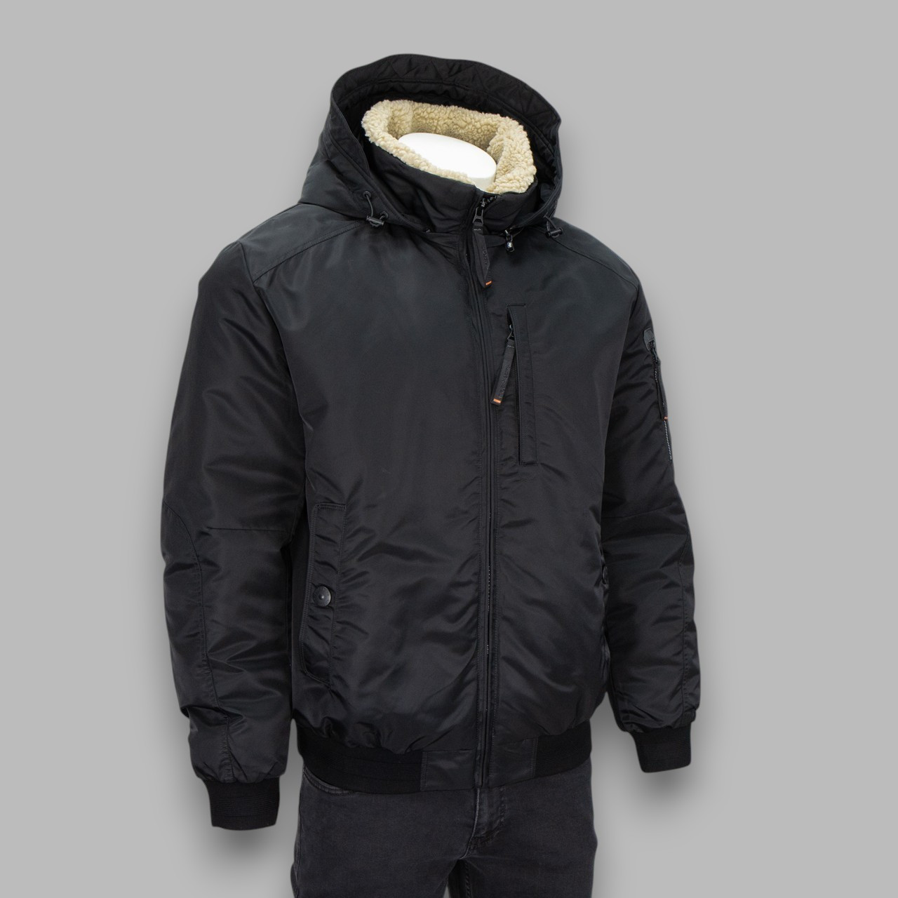 Куртка чоловіча Kings Wind (зимова) 3375 ЧОРНА 100% поліестер. Утеплювач: тінсулейт 52(Р), фото 1