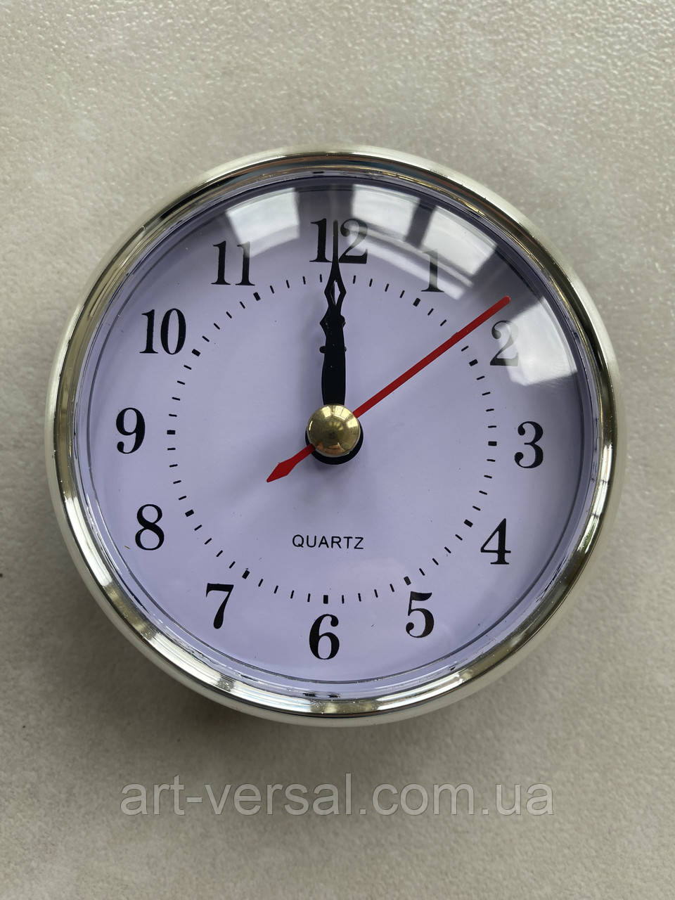 Кварцевий годинниковий механізм з арабськими цифрами 80мм, фото 1