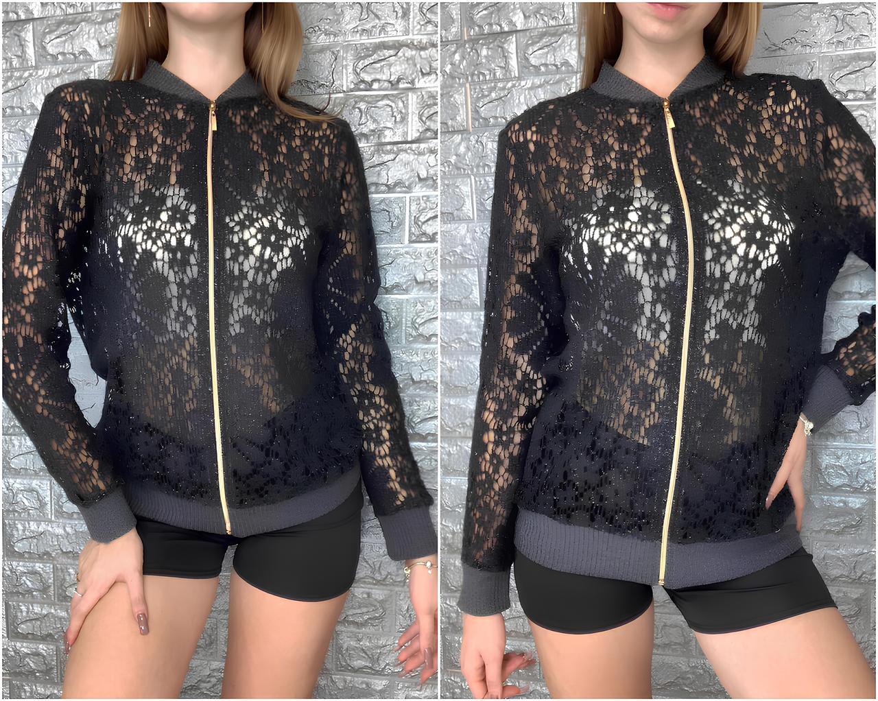 Жіноча гіпюрова кофта, фото 1