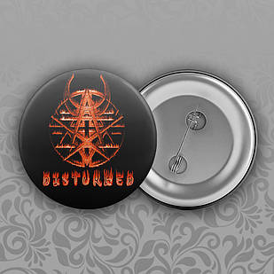 Значок 56 мм Disturbed 002