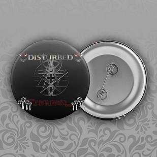 Значок 56 мм Disturbed 010