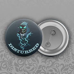 Значок 56 мм Disturbed 012