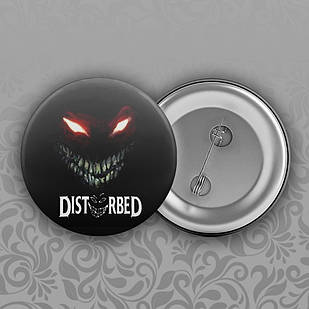 Значок 56 мм Disturbed 015